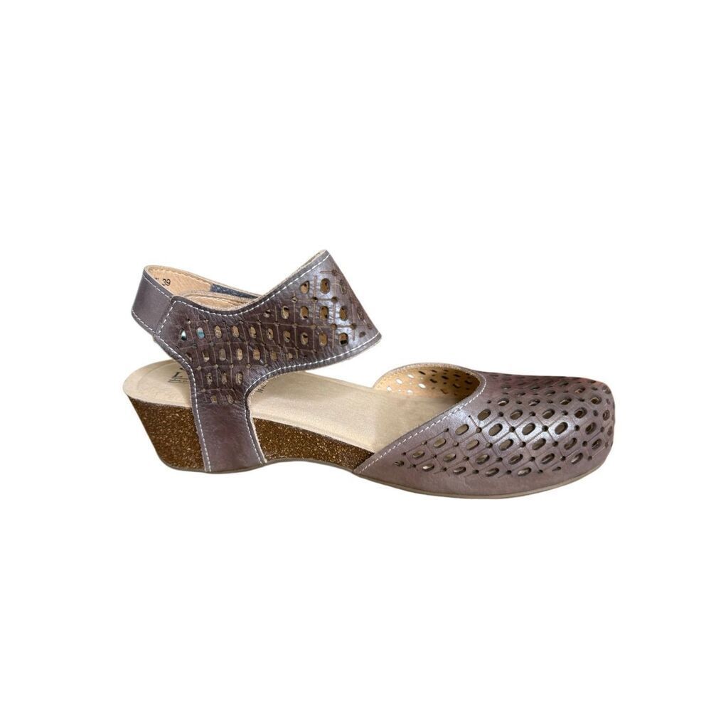 NEW L’Artiste Spring Step Poppiri Sandal in Grey NIB Boho-Chic Artisanal Breezy